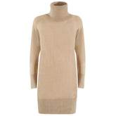 Yes Zee Beige Viscose Dress -   -  Yes Zee.